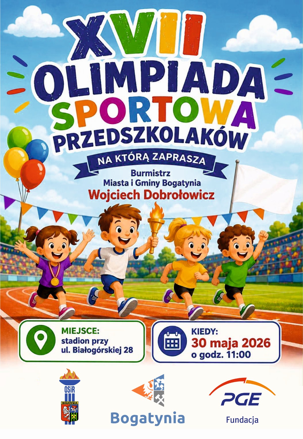 XVII Olimpiada Sportowa Przedszkolaków 30.05.26r