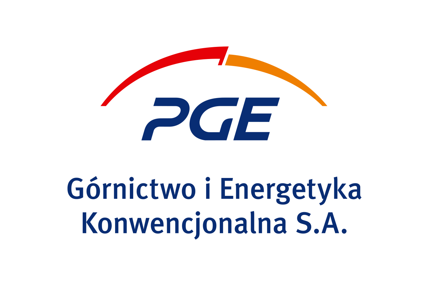 logo PGE GiEK SA pion RGB litery granatowe